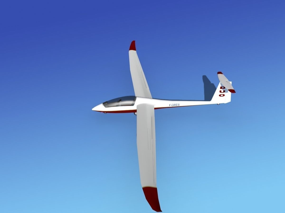 Duo Discus Sailplane 3D model_9