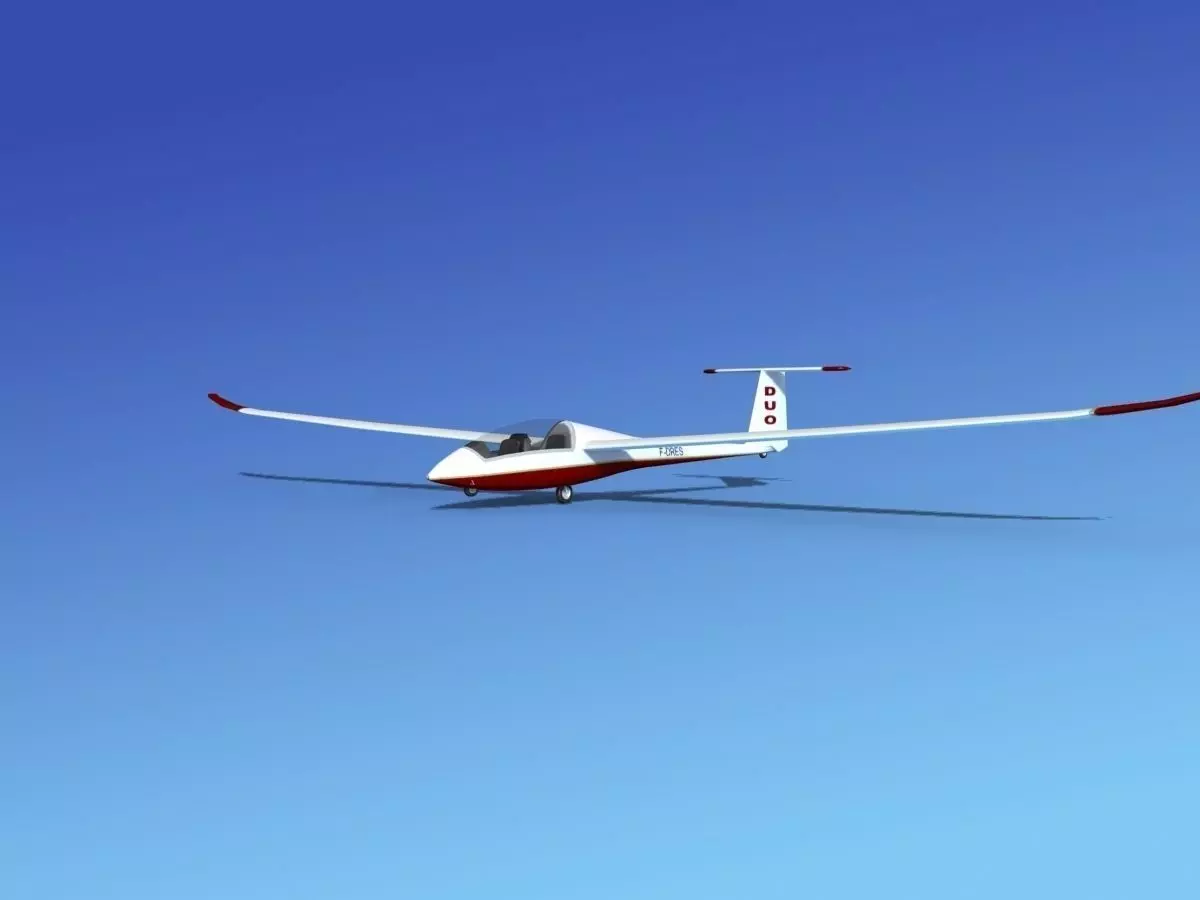 Duo Discus Sailplane 3D model_0