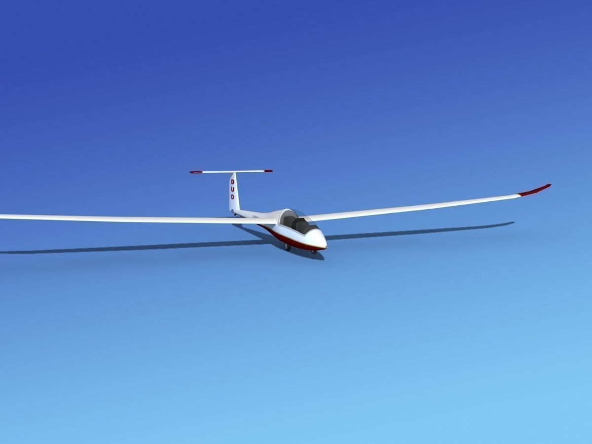Duo Discus Sailplane 3D model_2