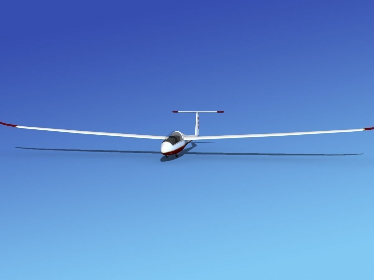 Duo Discus Sailplane 3D model_1