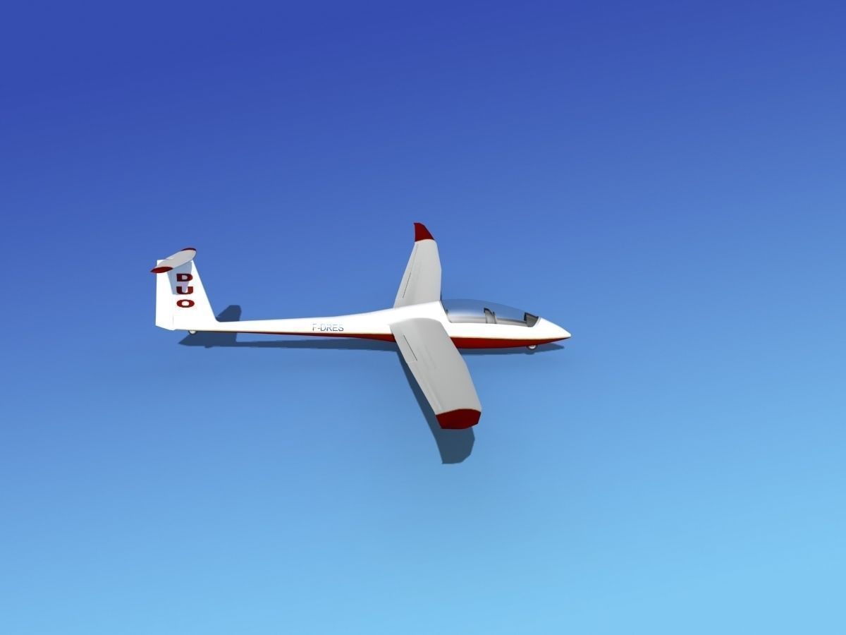 Duo Discus Sailplane 3D model_4