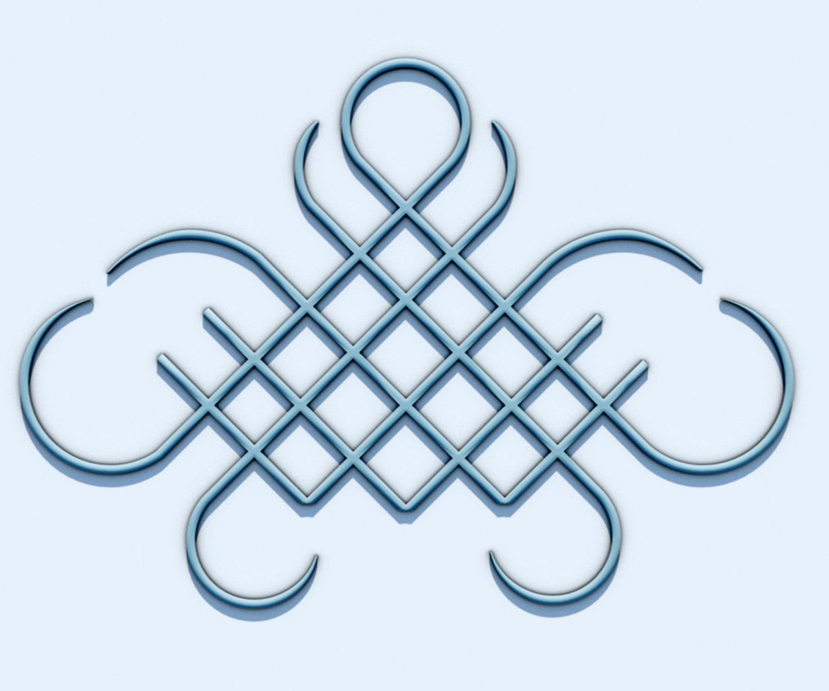 Tribal Tattoo 1 3D print model_2