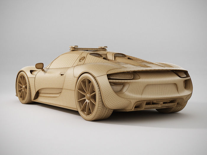 Porsche 918 Spyder Police 3D model_10