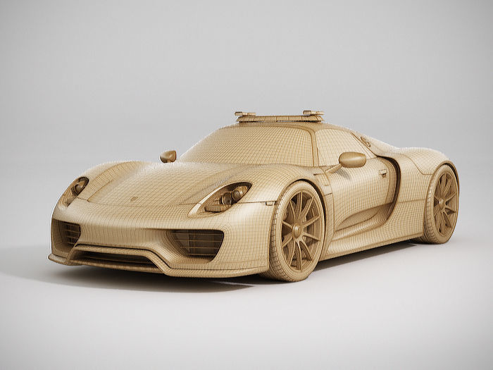 Porsche 918 Spyder Police 3D model_9