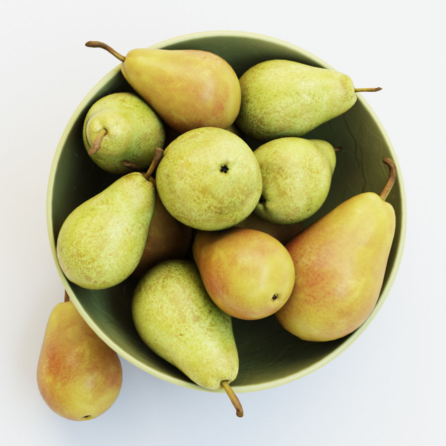 Pears in the vase 3D model_5