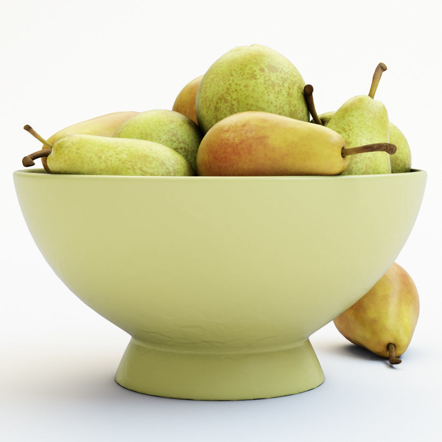 Pears in the vase 3D model_3