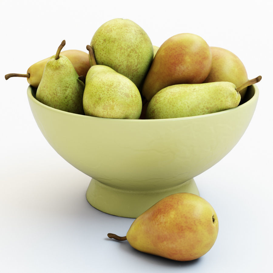 Pears in the vase 3D model_4