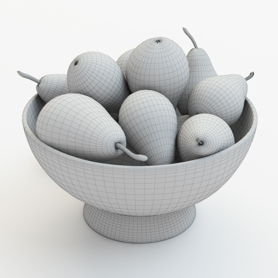 Pears in the vase 3D model_7