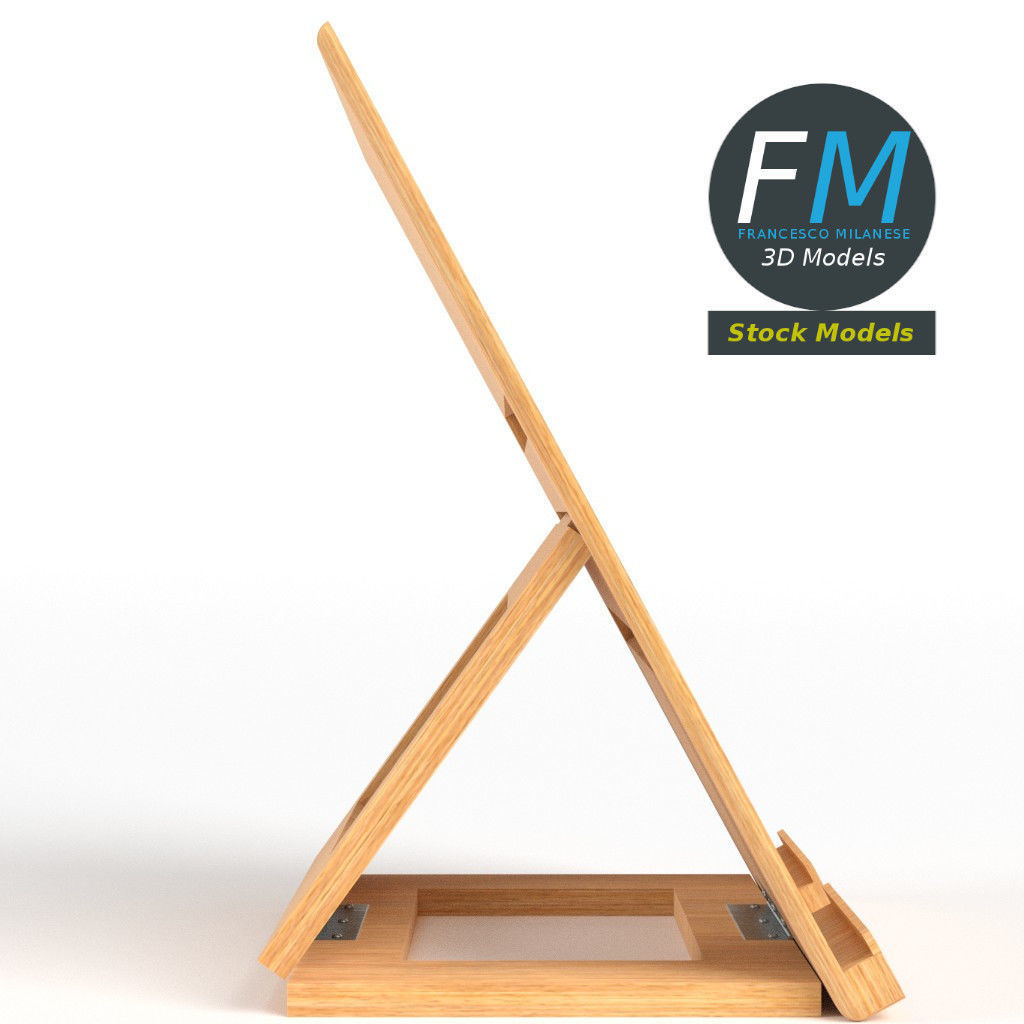 Tablet desktop stand 3D model_4