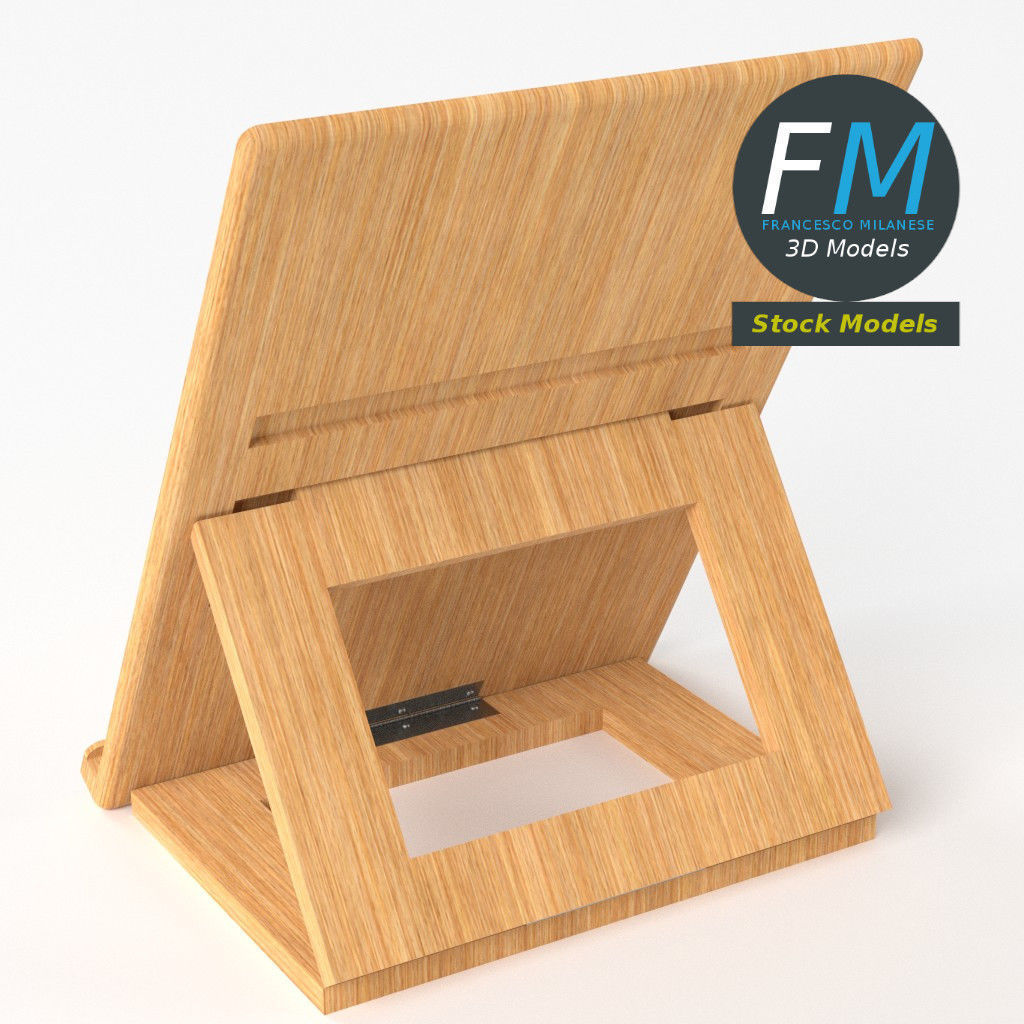 Tablet desktop stand 3D model_5