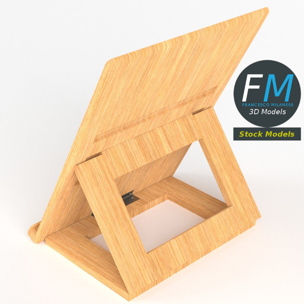 Tablet desktop stand 3D model_2