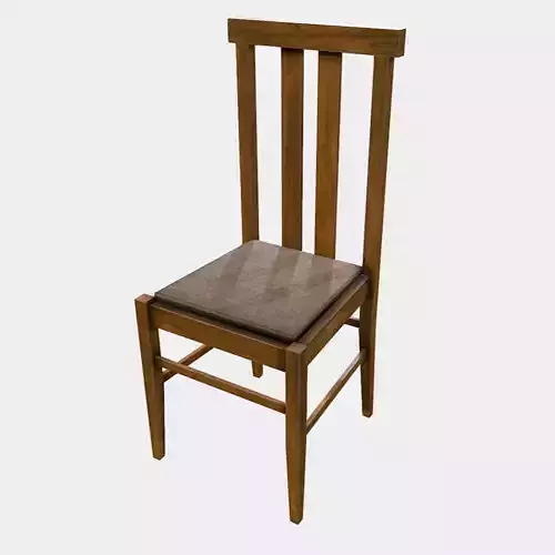 Dining Chair Low-poly 3D model