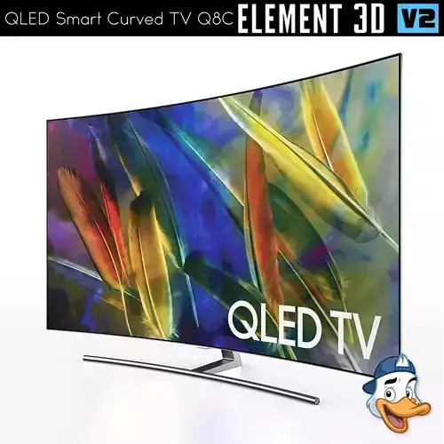 QLED Smart Curved TV Q8C for Element 3D