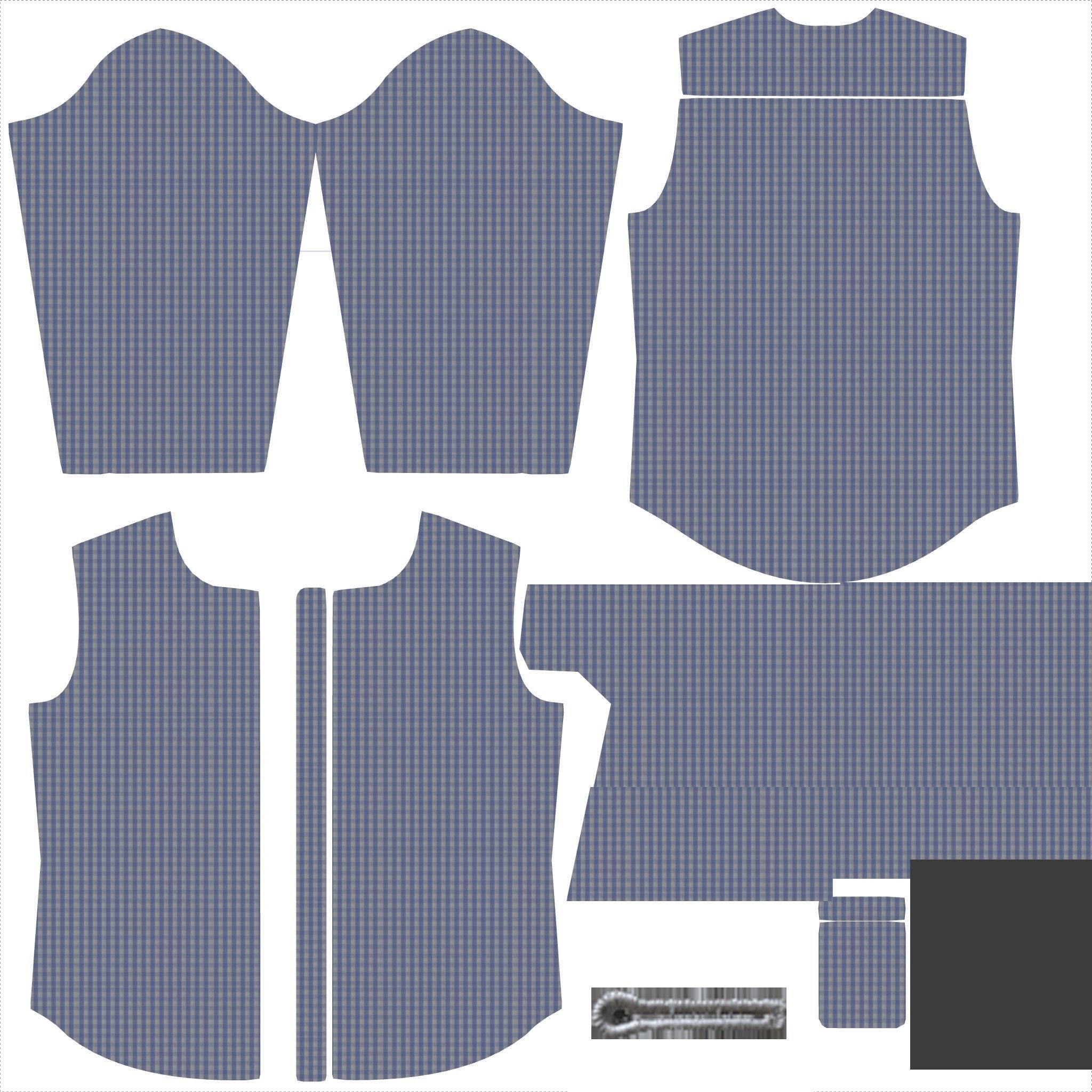 Shirt man in shorts and 3D model_2