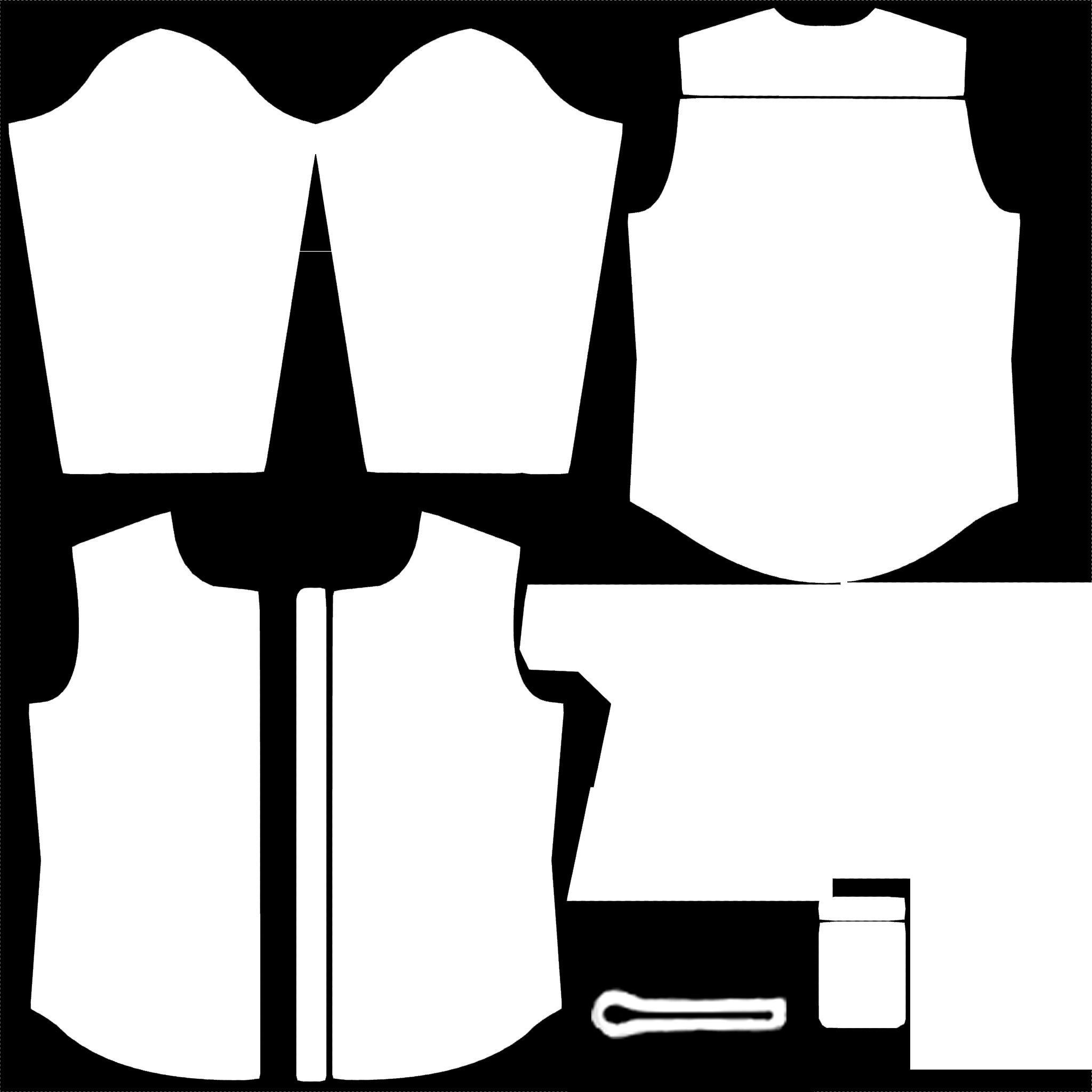 Shirt man in shorts and 3D model_1