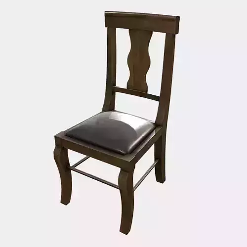 Dining Chair Low-poly 3D model