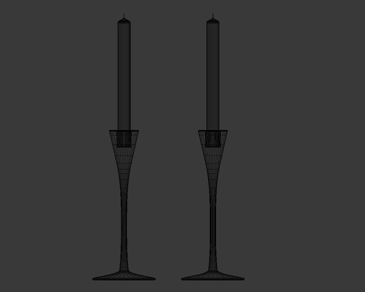 Candle Holder Set 3D model_6