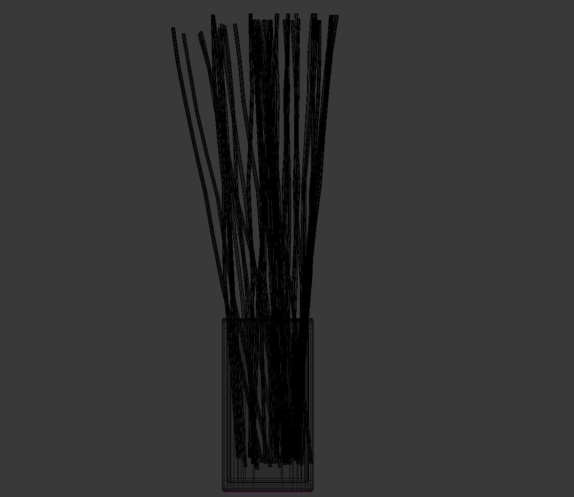 Vase with Branches Decoration 3D model_7