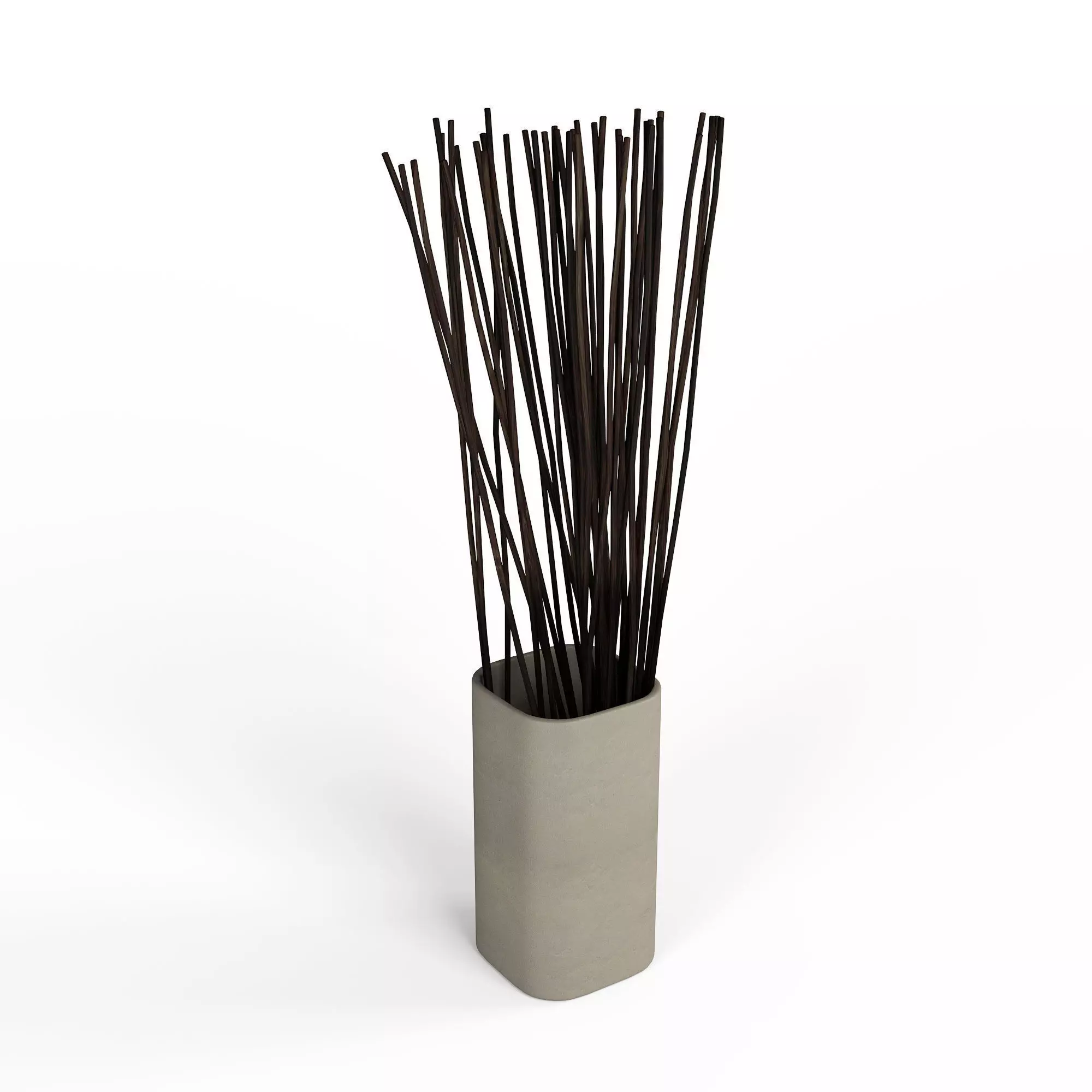 Vase with Branches Decoration 3D model_0