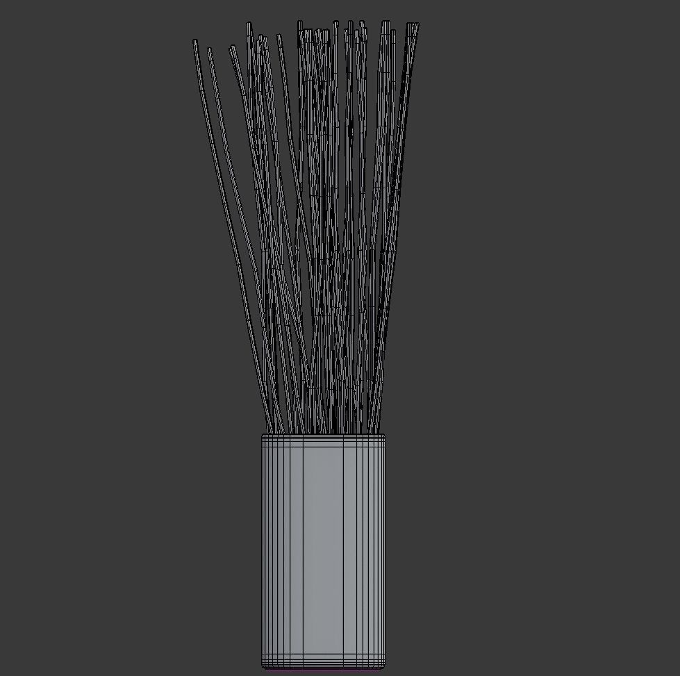 Vase with Branches Decoration 3D model_6