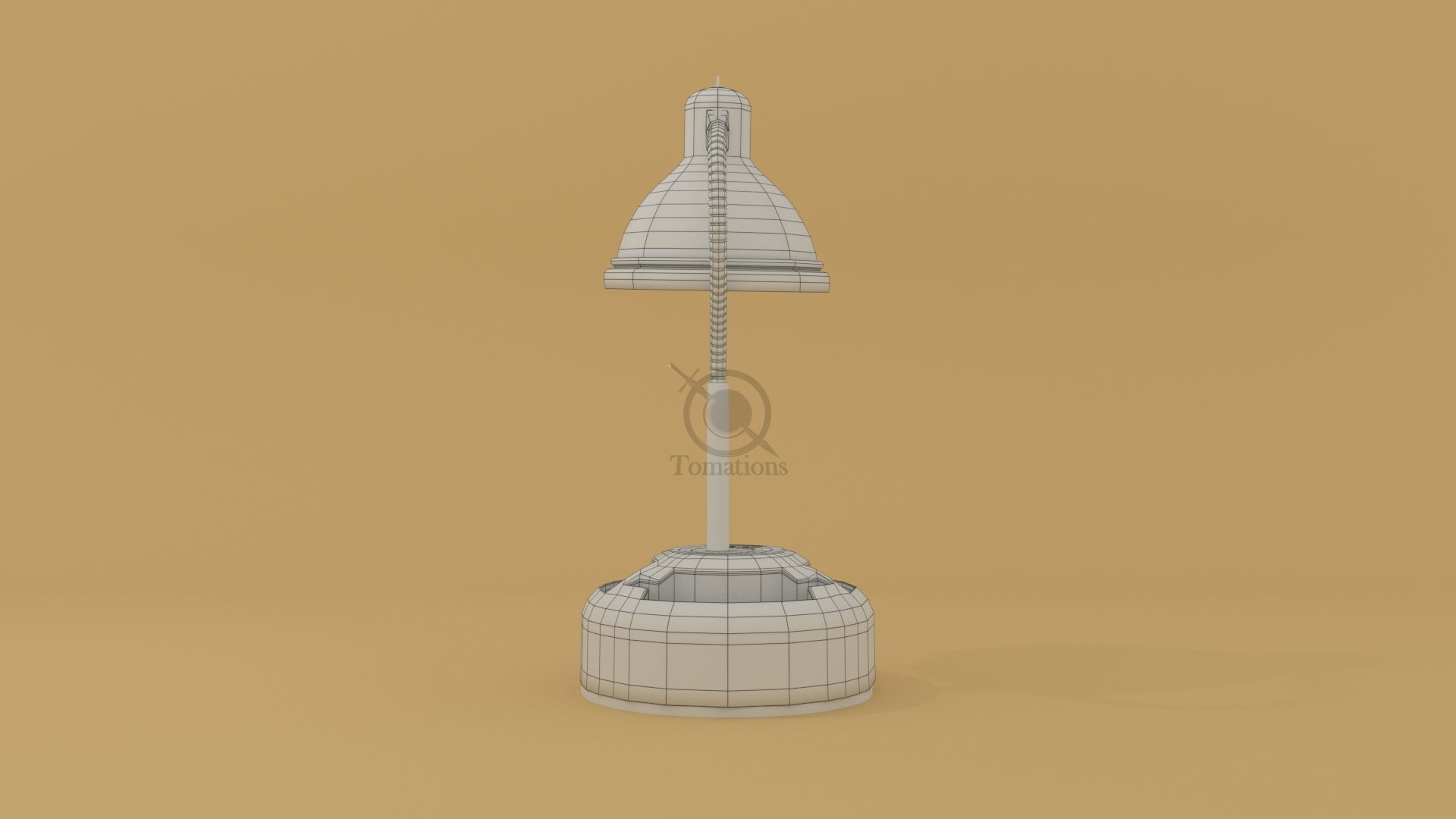 Rigged Lamp - Black 3D model_17