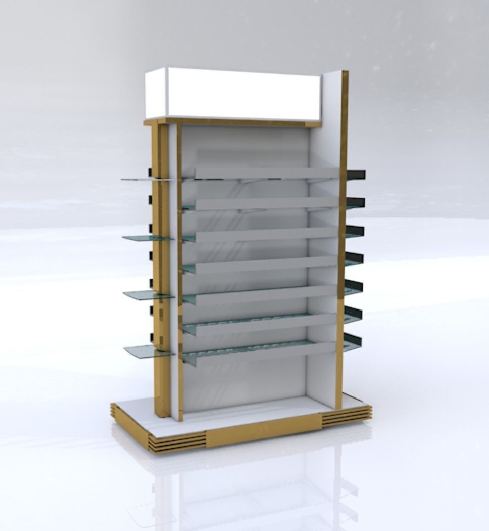 stand cosmetic rack  Low-poly 3D model_0