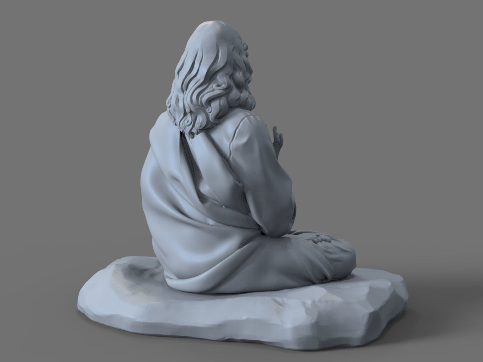 Jesus Buddha 3D print model_1