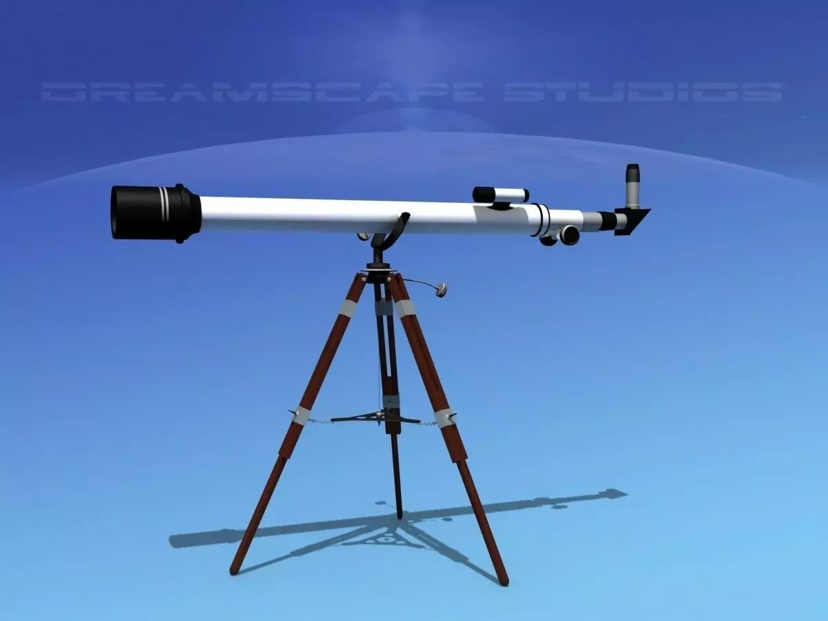 6 In Refractor Telescope 3D model