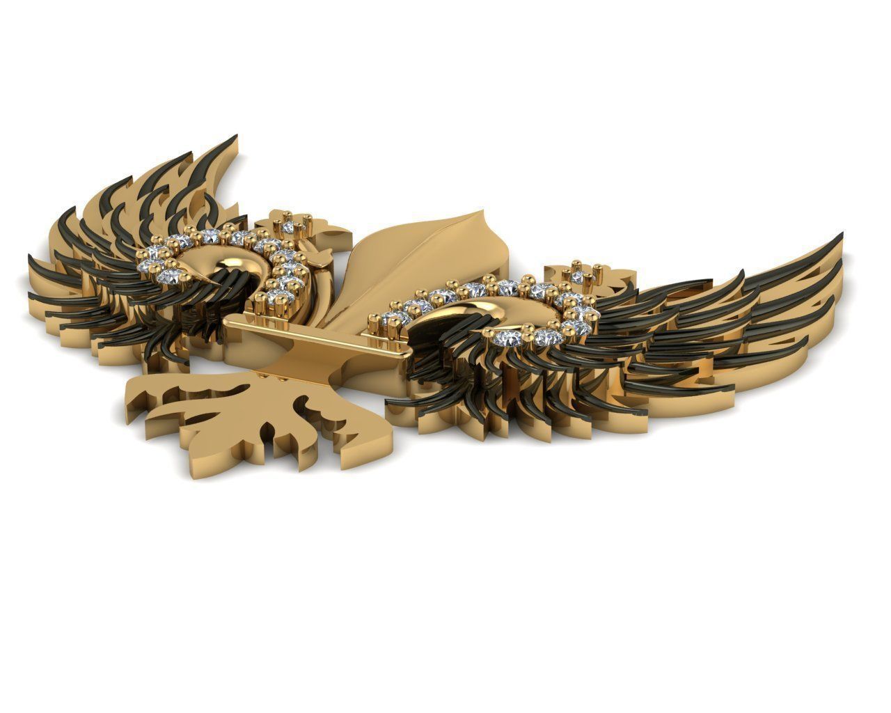 Gabriels Sword Diamond Necklace 3D print model_1