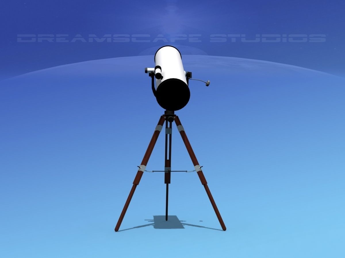 12 In Reflector Telescope 3D model_10