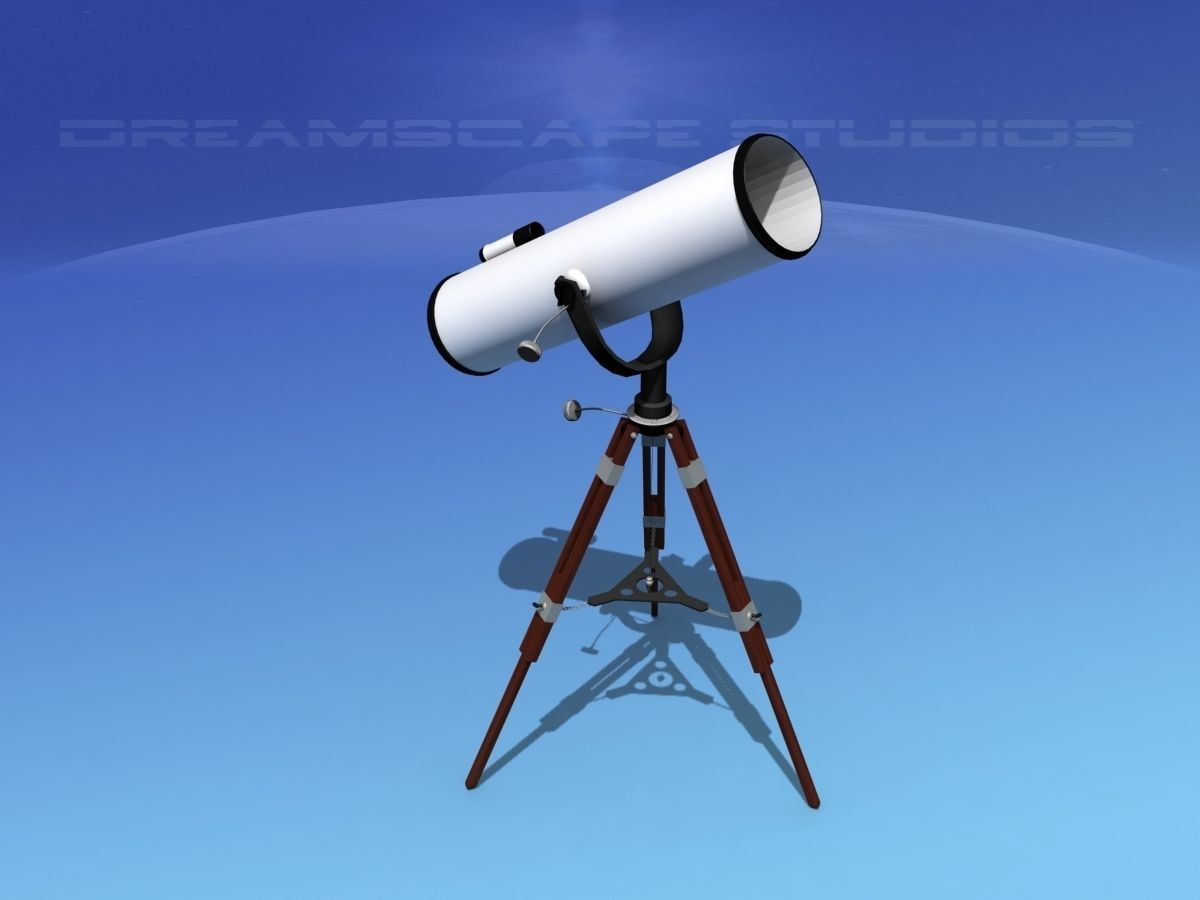 12 In Reflector Telescope 3D model_6