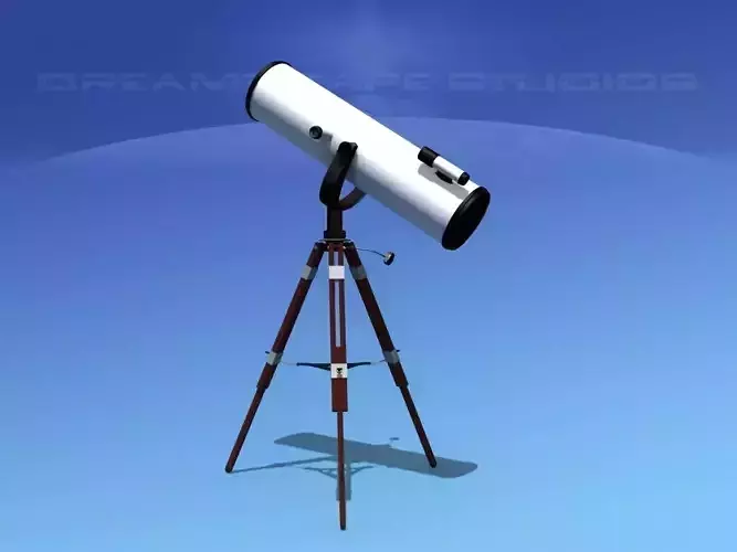 12 In Reflector Telescope 3D model