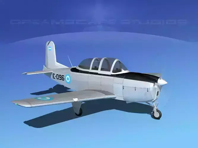 Beechcraft T-34 Mentor Argentina 3D model