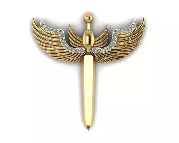 Michaels Sword Diamond Necklaces