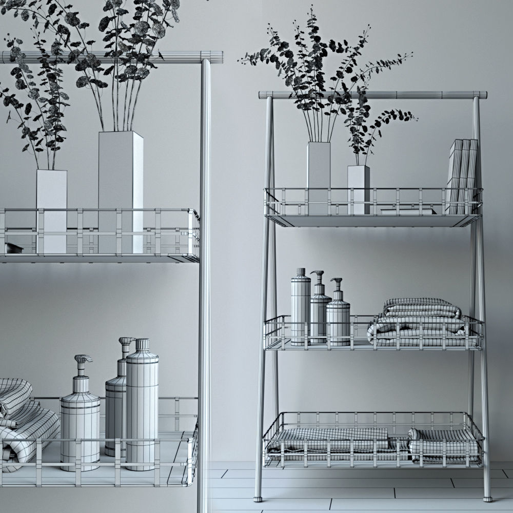 Decor set 02 3D model_2