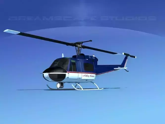 Bell 204 Ashley Aviation 3D model