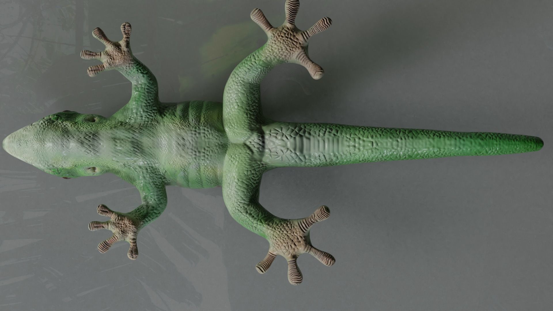 Giant Day Gecko Low-poly 3D model_3