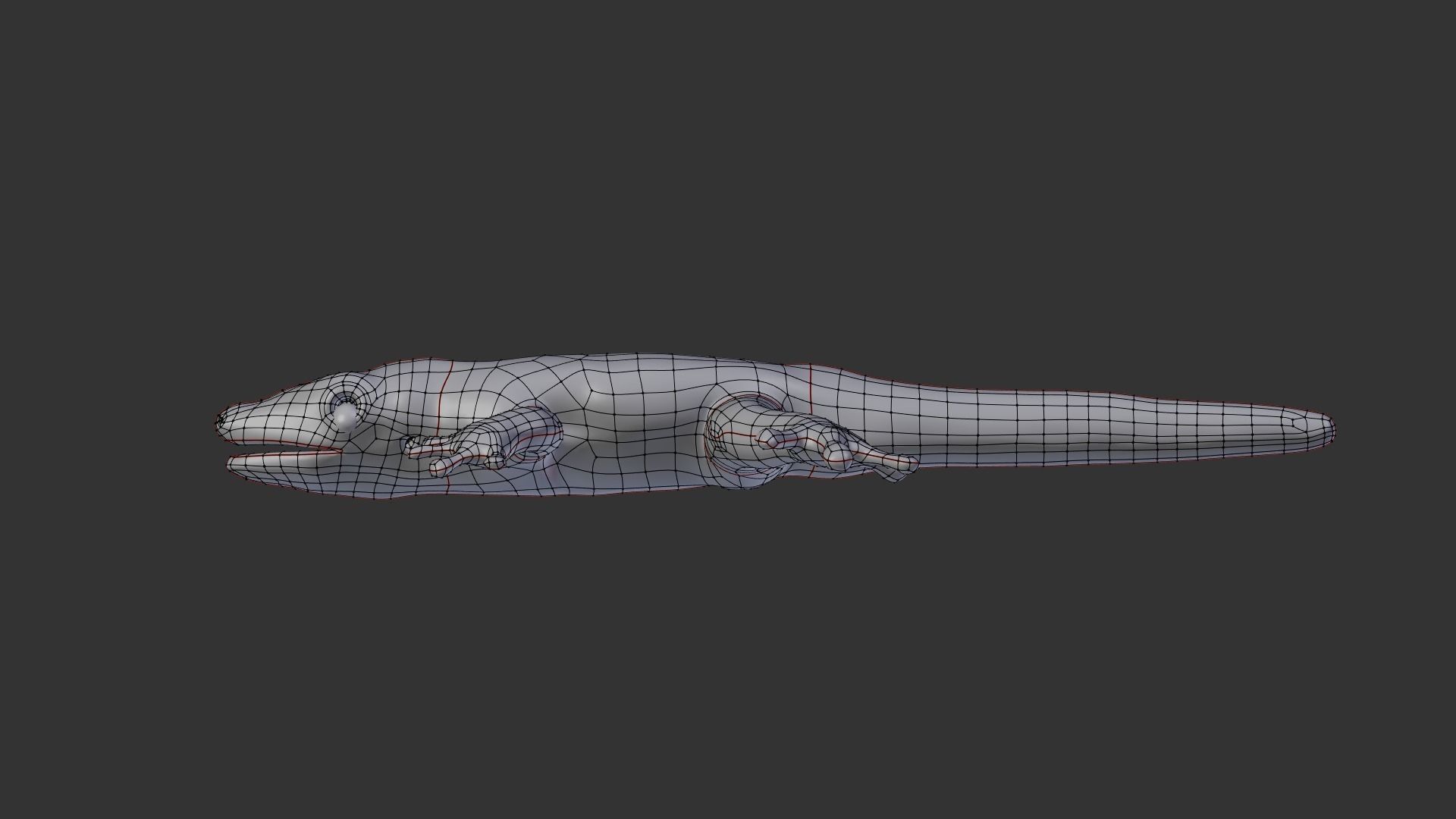 Giant Day Gecko Low-poly 3D model_5