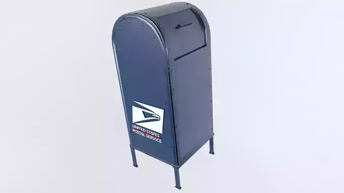 Mailbox Low-poly 3D model