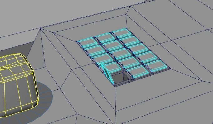 Stealth Frigate Low-poly 3D model_4