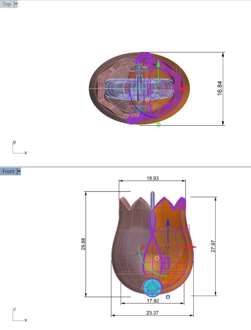 Lovely Tulip Heart Locket 3D print model_3