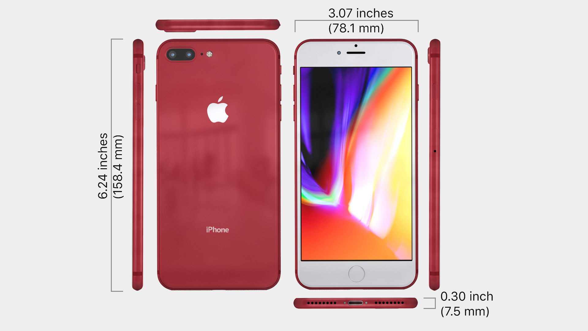 Apple iPhone 8 Plus 3D model_3