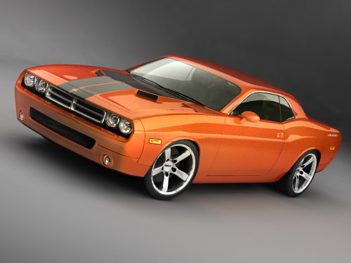 Dodge Challenger concept 3D model_2
