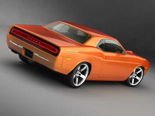 Dodge Challenger concept 3D model_3