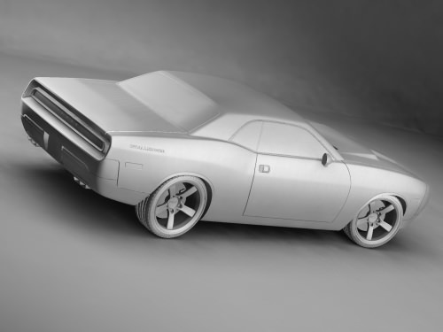 Dodge Challenger concept 3D model_5