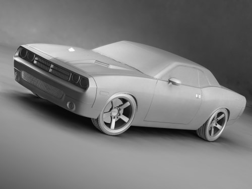 Dodge Challenger concept 3D model_6