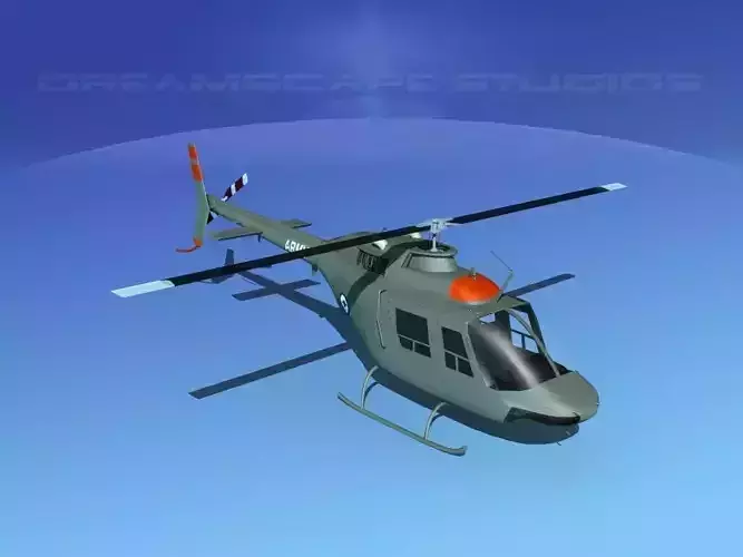 Bell OH-58B Australian Army 1 3D model