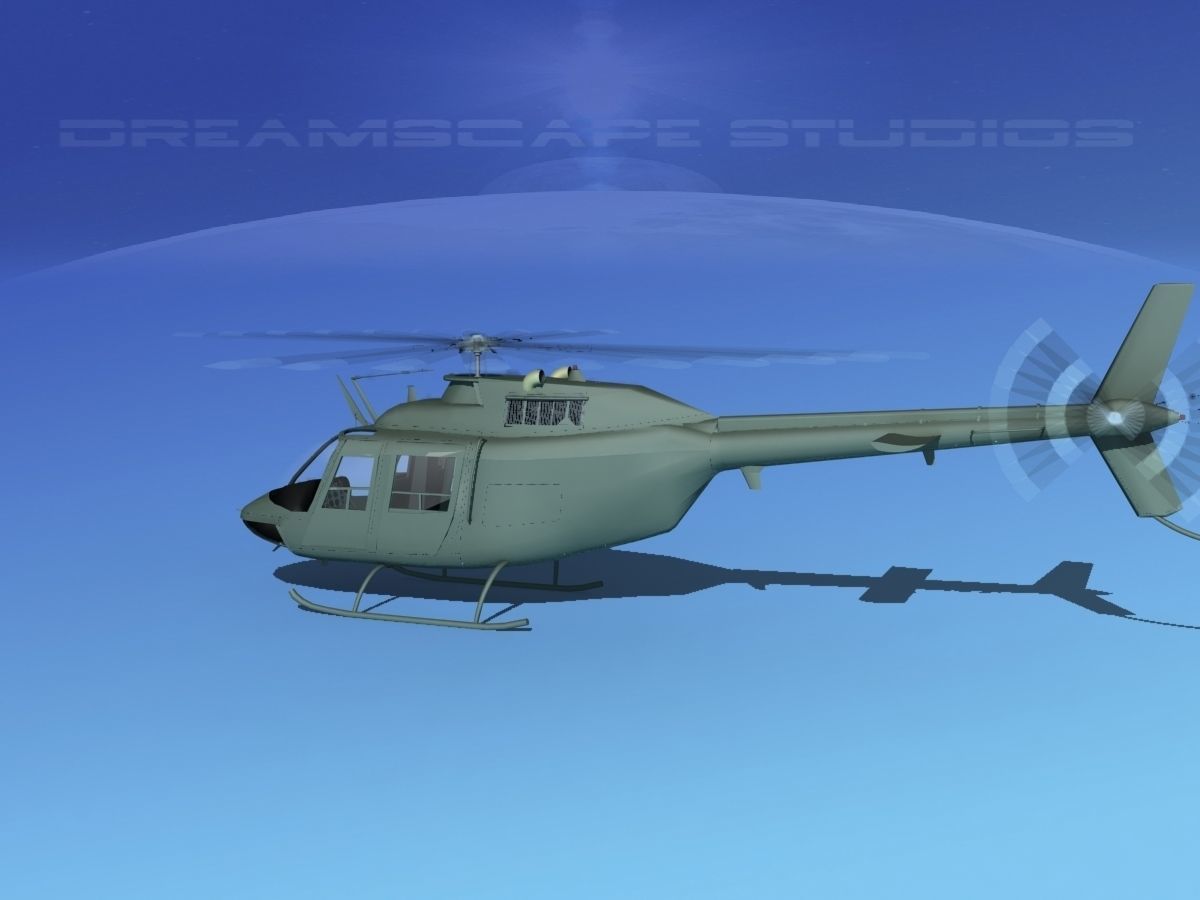 Bell OH-58B Australian Army 3 3D model_19