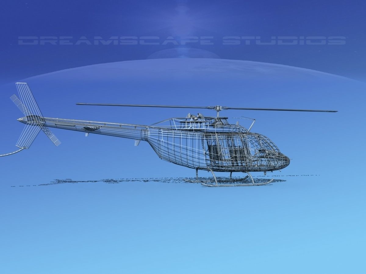 Bell OH-58B Australian Army 3 3D model_12
