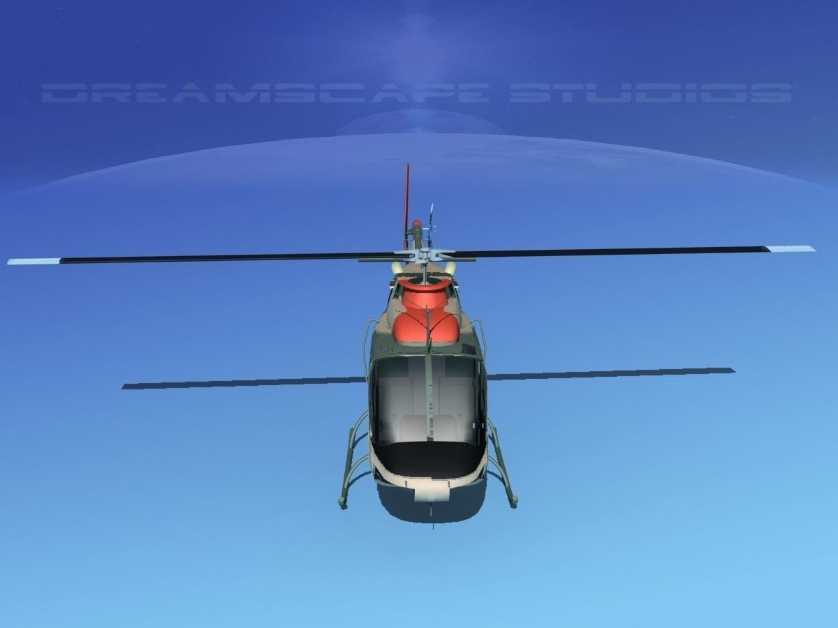 Bell OH-58B Australian Army 3 3D model_9